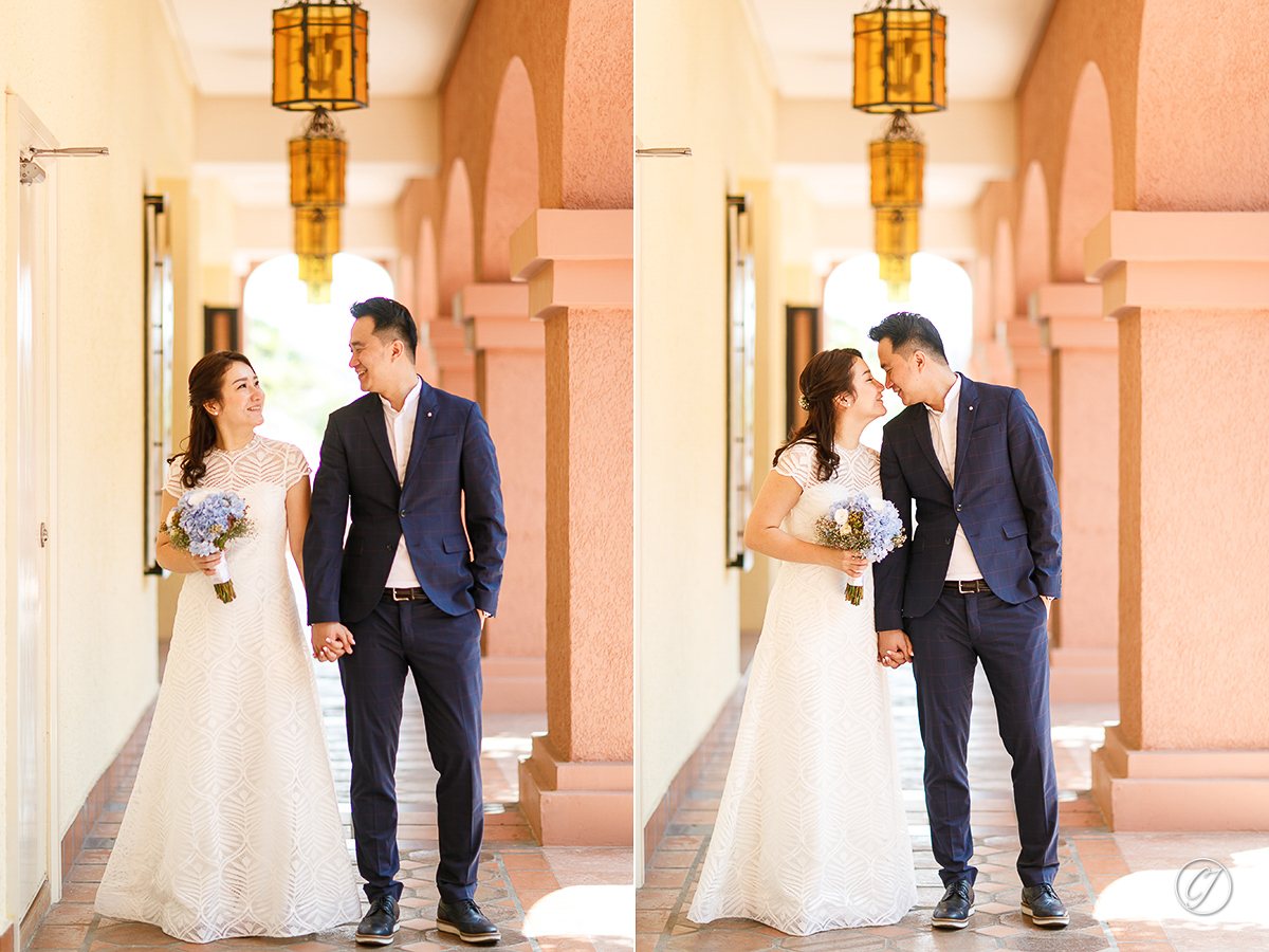 Terry & Joyce having their wedding luncheon at Casa Del Rio Hotel