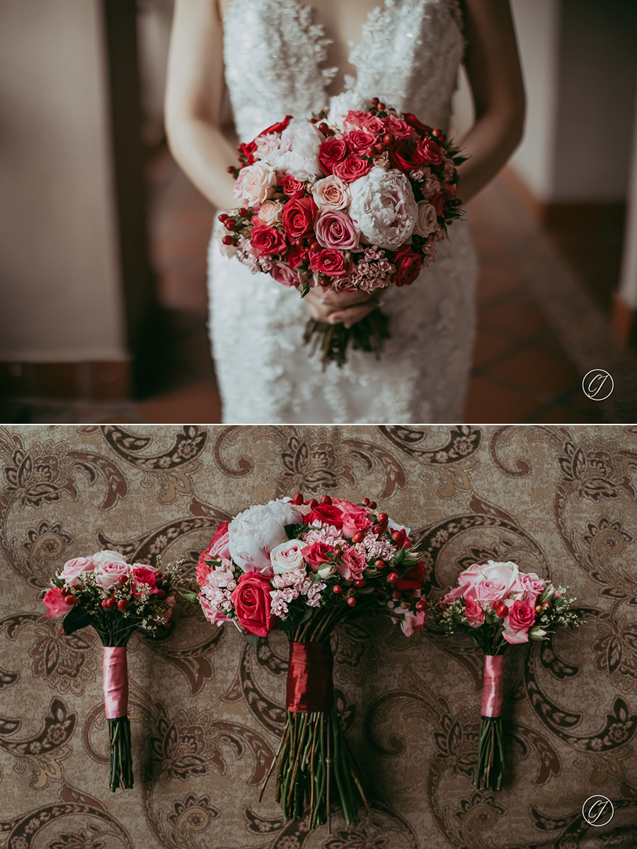 Wedding bouquet for bride and bridesmaids