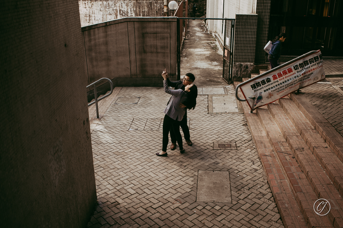 Dancing on the street