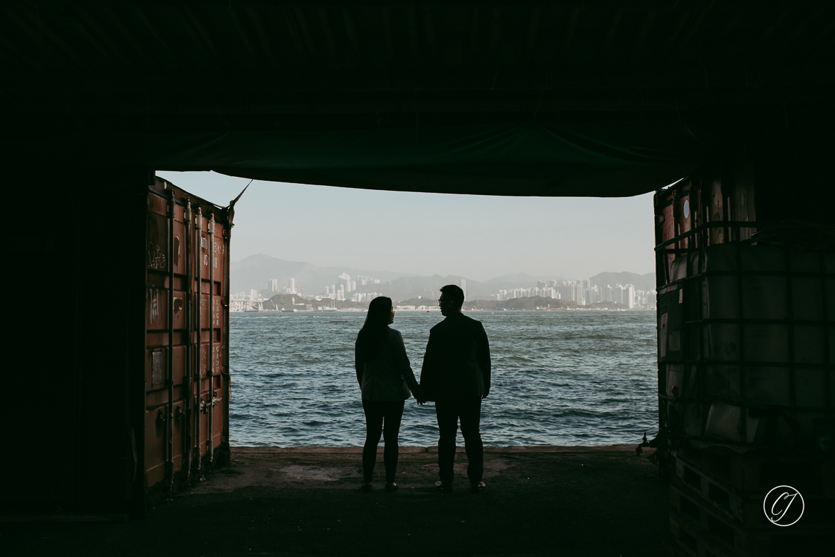 Pier with the couple, photography by CJ