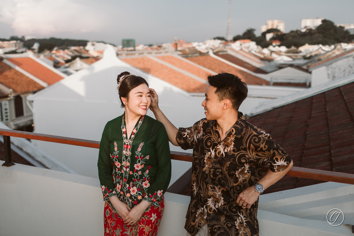 Heeren Street's rooftop, couple portrait