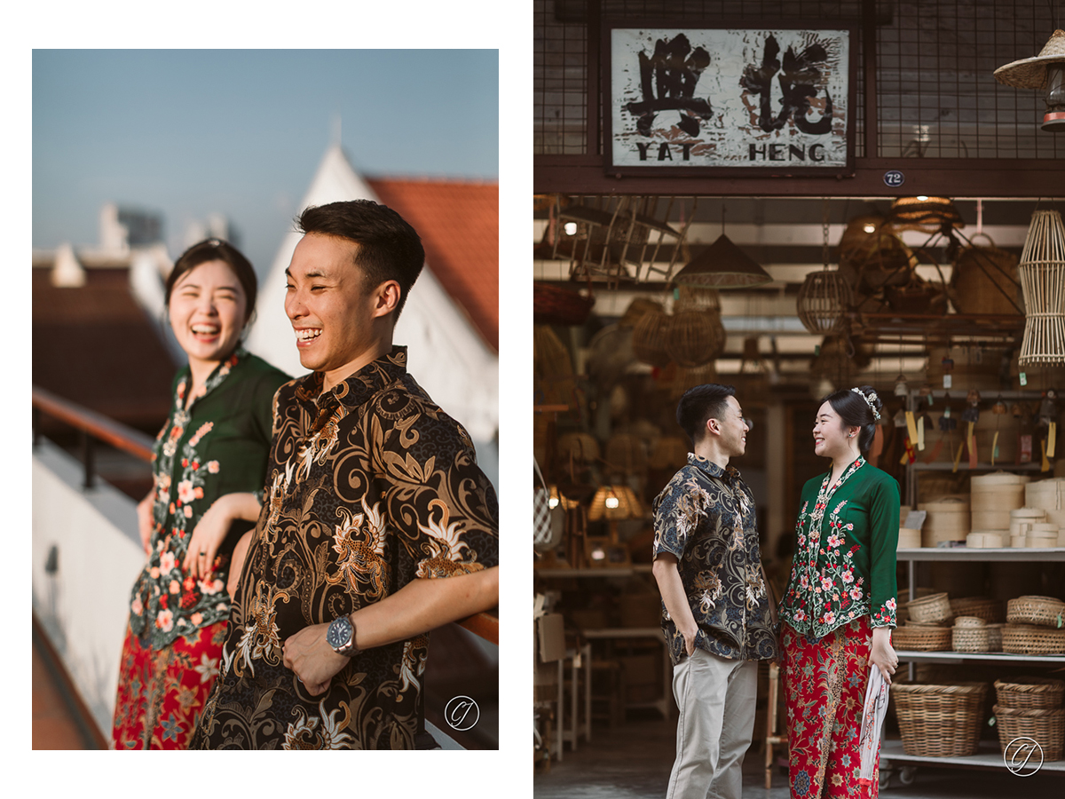 The old shops in Melaka, with Baba and Nyonya