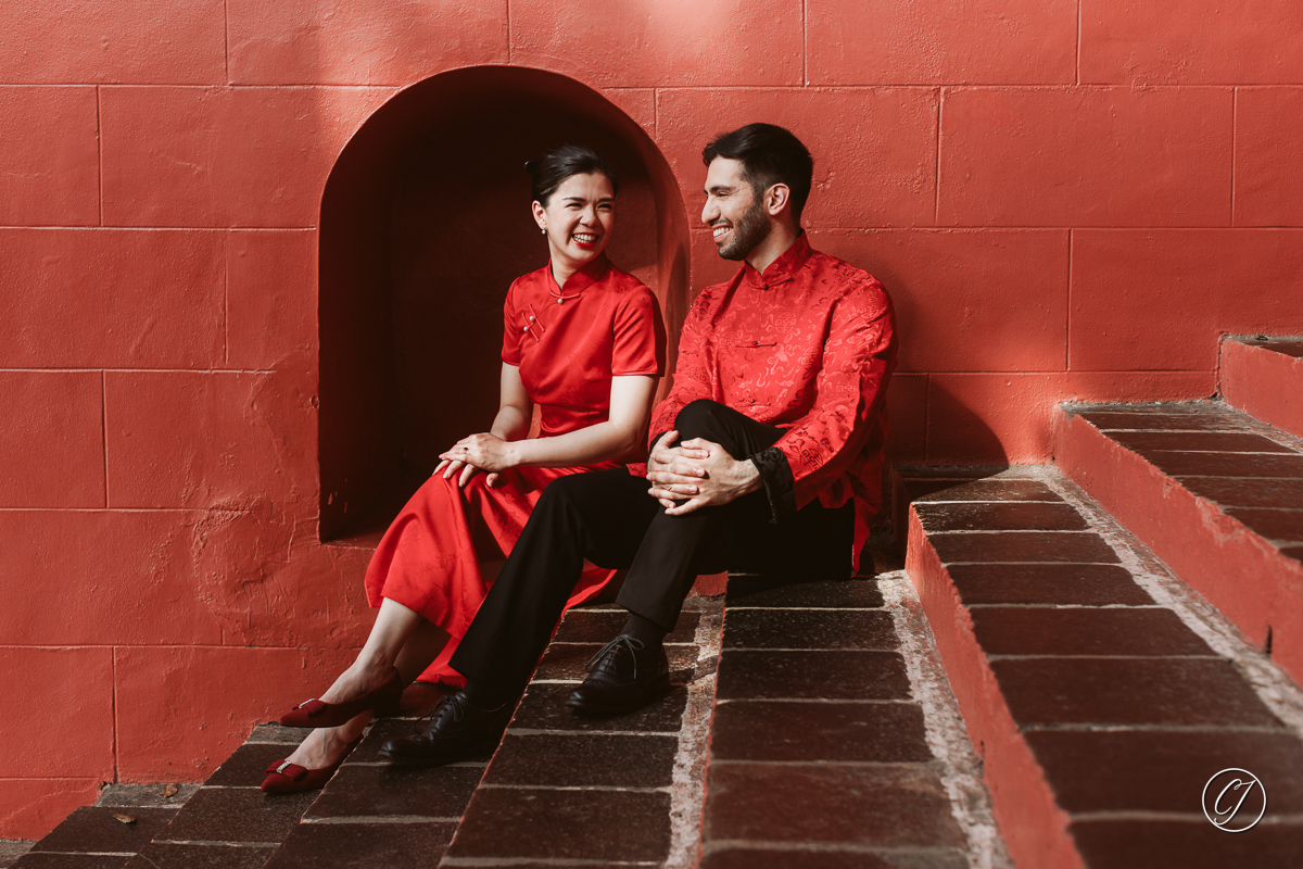 Couple portrait Stadthuys staircase