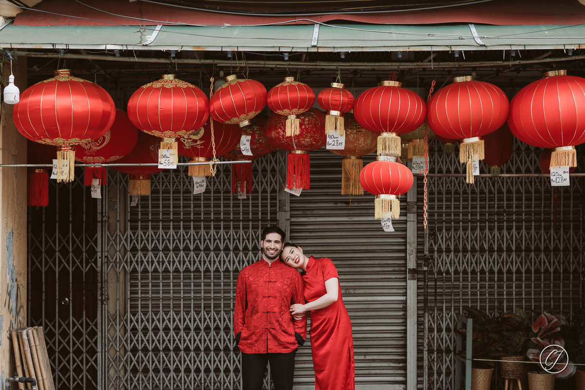 Jalan Bunga Raya with Chinese New Year lanterns