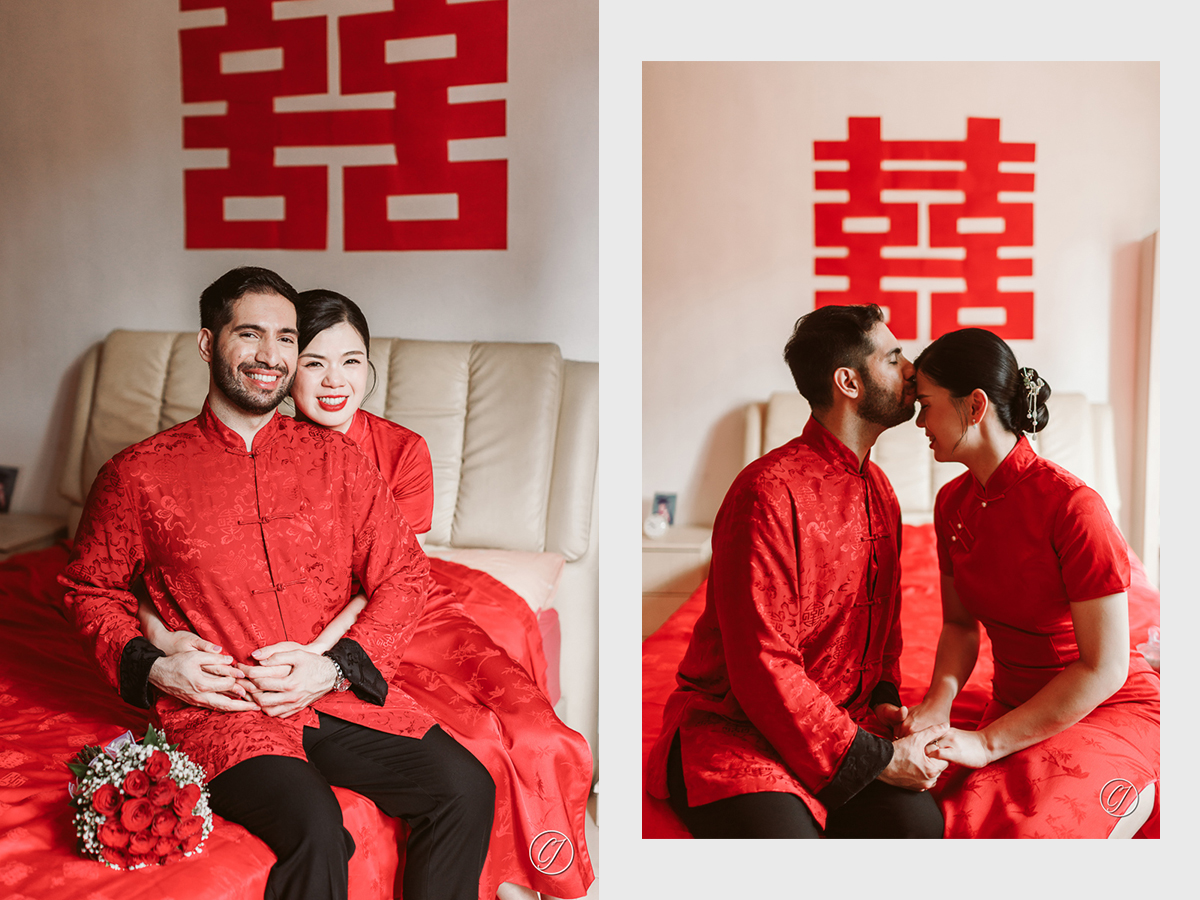 Mixed-culture wedding, Malaysian Chinese and Iranian