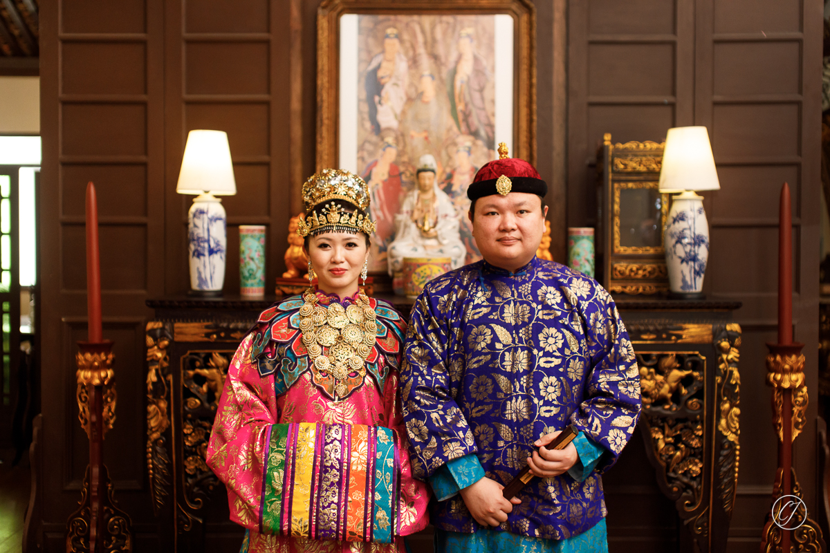 Baba and Nyonya portrait in Melaka