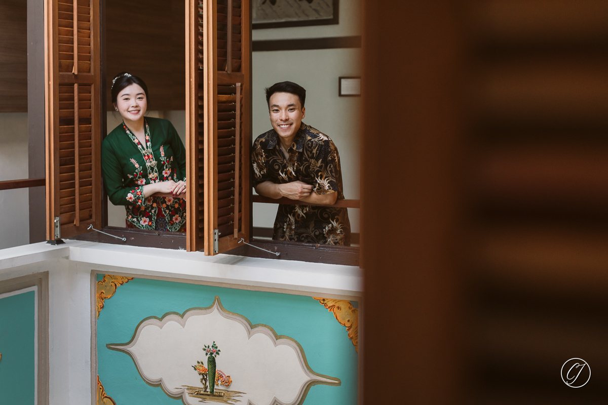Singapore couple Christine & Bryan had their engagement portrait in Melaka